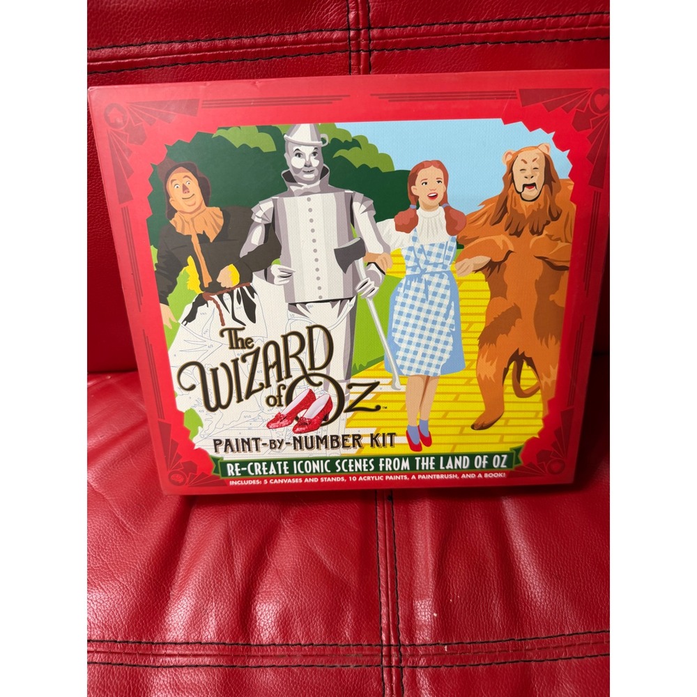 The Wizard of Oz Paint By Number Kit Sterling Innovation 5 Canvases & Book